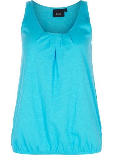Top with lace trim, Blue Atoll, Packshot image number 0