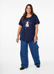 Christmas t-shirts in 100% cotton, Navy B. w. LetItSnow, Model image number 2