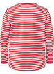 Striped blouse with motif, Whitew.FlameS.Stripe, Packshot image number 1