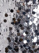 Short sequin skirt with an elasticated waistband, Silver, Packshot image number 2