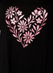 Organic cotton nightdress with V-neck, Black, Packshot image number 2