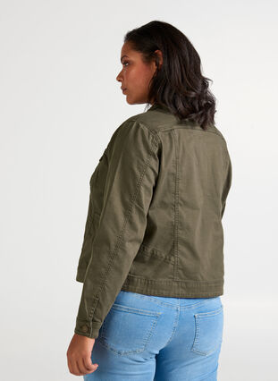 Short, colored denim jacket, Tarmac, Model image number 1