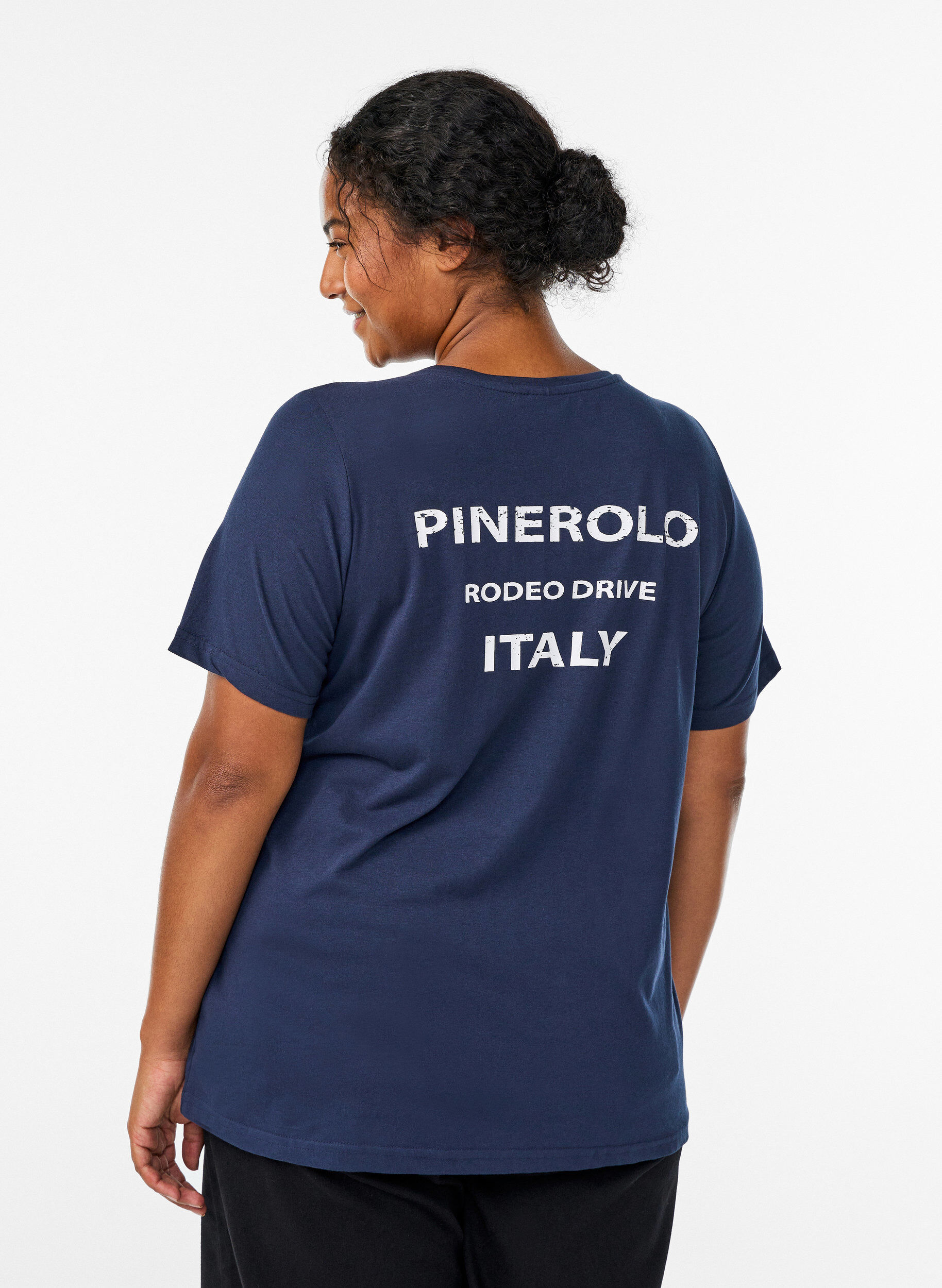ZizzifashionT-shirt with motif, Blue, Model image number 2