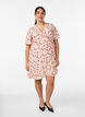 Floral wrap dress with short sleeves, Red, Model image number 1