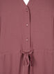 Short sleeve dress with tie waist, Rose Brown, Packshot image number 2