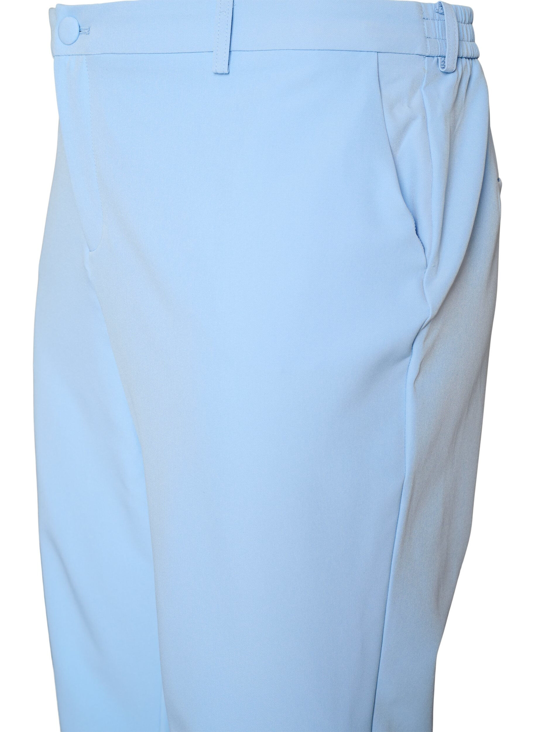 ZizzifashionTrousers with pockets and straight legs, Light Blue, Packshot image number 2