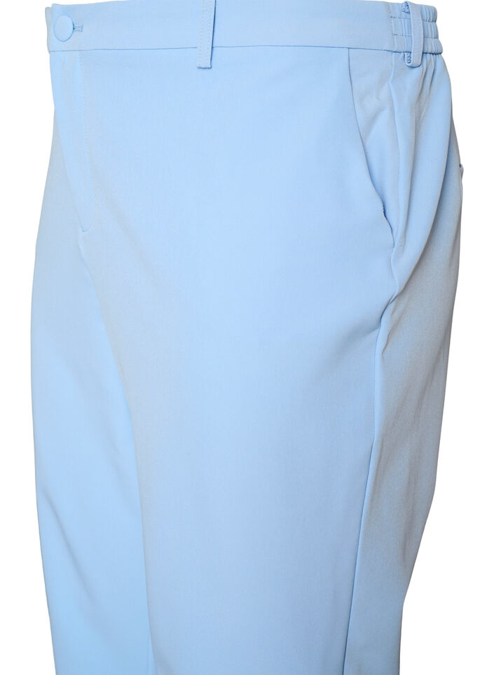 Trousers with pockets and straight legs, Light Blue, Packshot image number 2