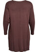 Knitted dress in cotton-viscose blend, Brown, Packshot image number 1