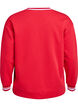 Sweatshirt with V-neck and text print, Red, Packshot image number 1