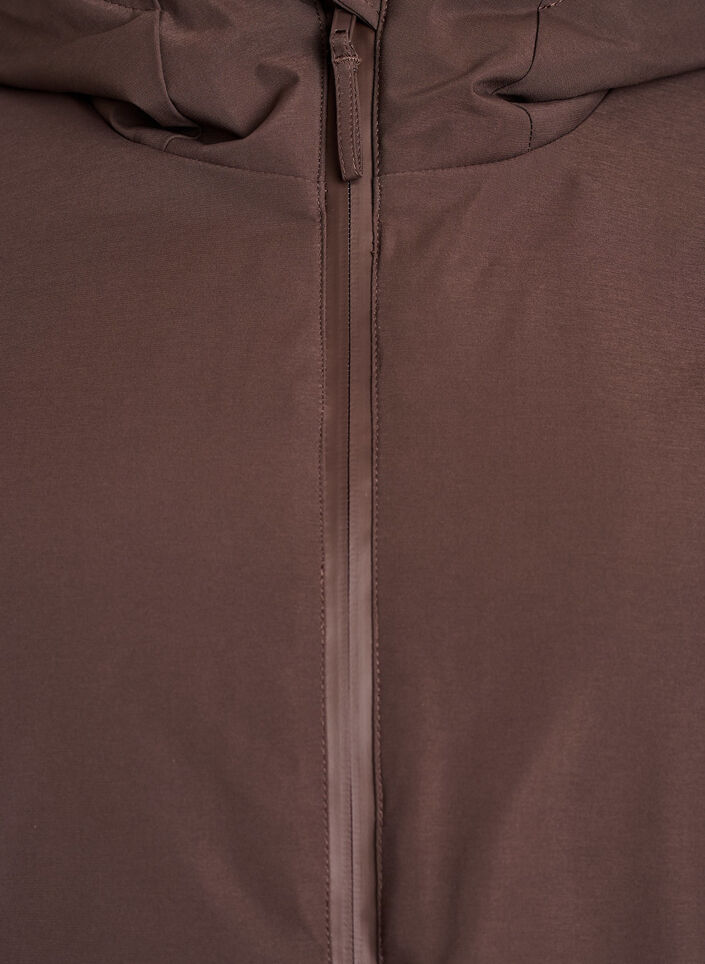 Winter jacket with adjustable waist, Brown, Packshot image number 2