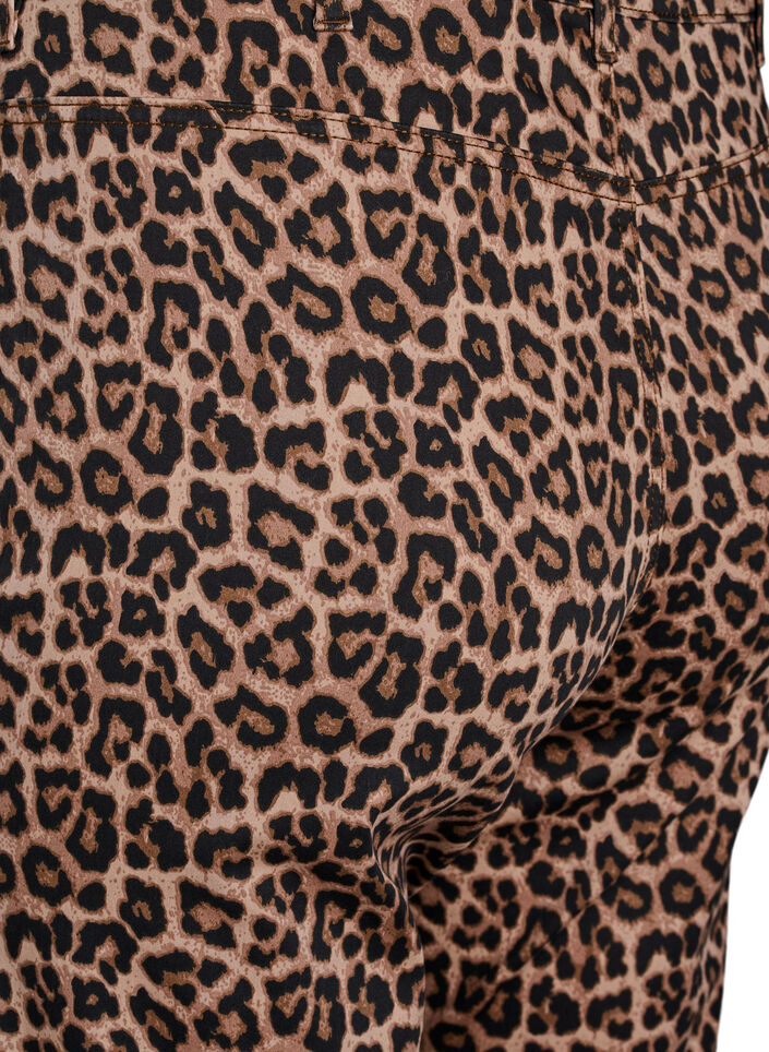 Leopard jeans with regular waist, Brown, Packshot image number 3