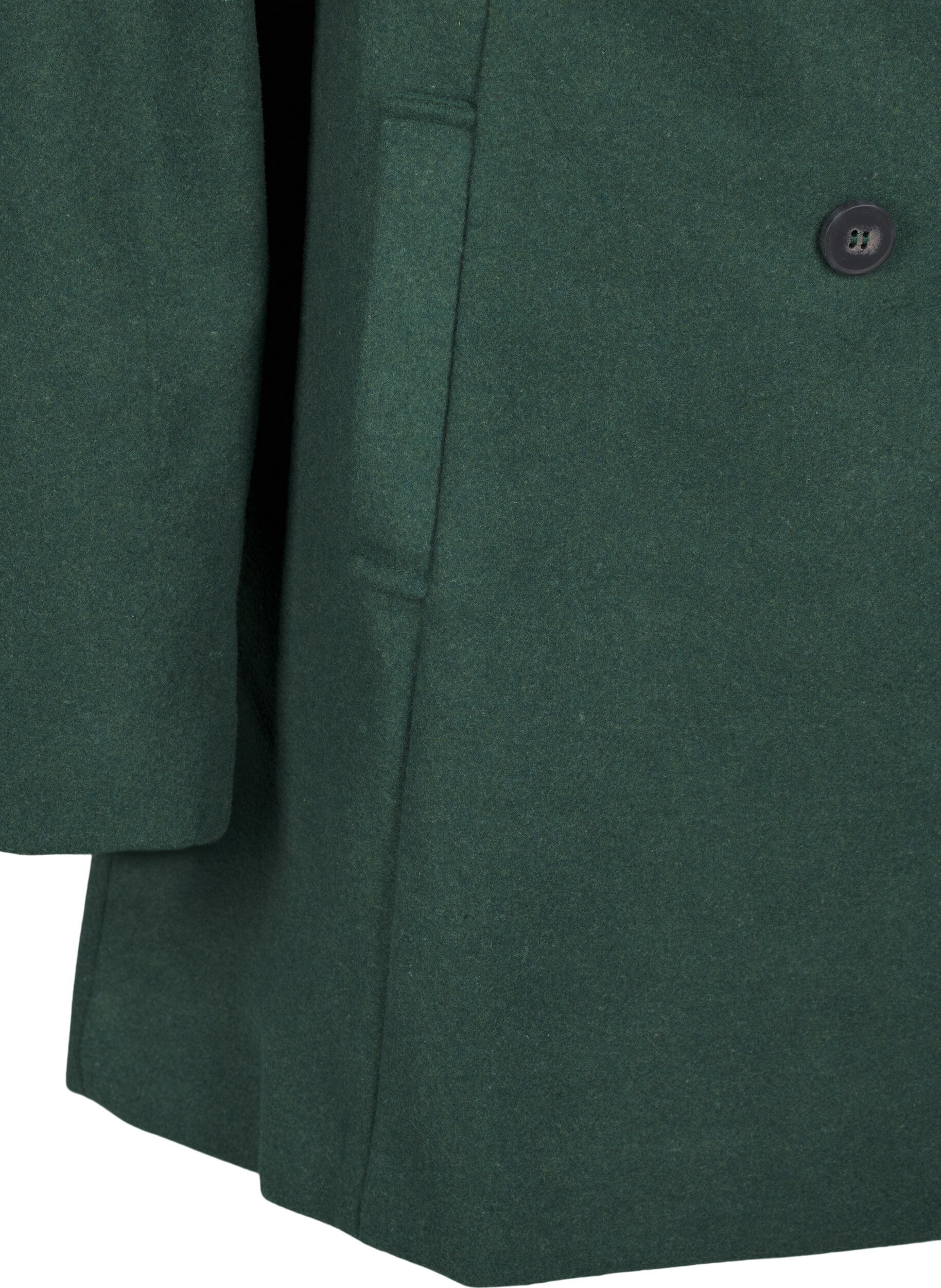 Zizzifashion Short A-line coat, Trekking Green Mel., Packshot image number 3