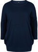 Knitted jumper with round neckline, Navy Blazer, Packshot image number 0
