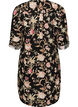 Long shirt in linen and viscose, Black, Packshot image number 1