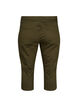 Close fitting cotton blend capris, Ivy Green, Packshot image number 1