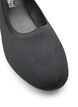 Ballet flats in a fine-textured fabric, Black, Packshot image number 3