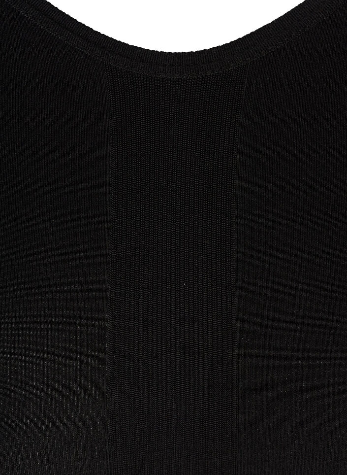 Shapewear top with wide straps, Black, Packshot
