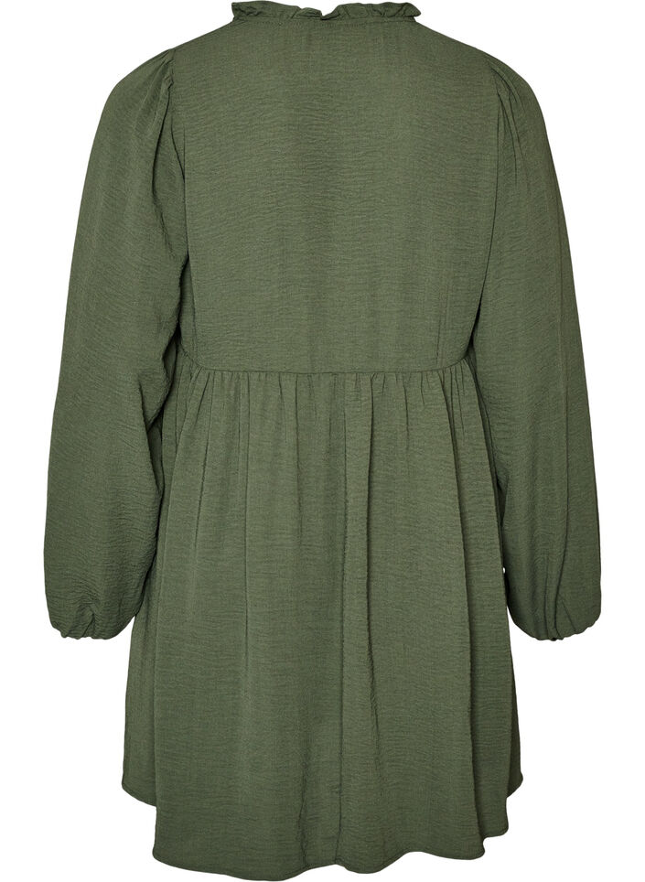 A-line dress with an empire line, Green, Packshot image number 1