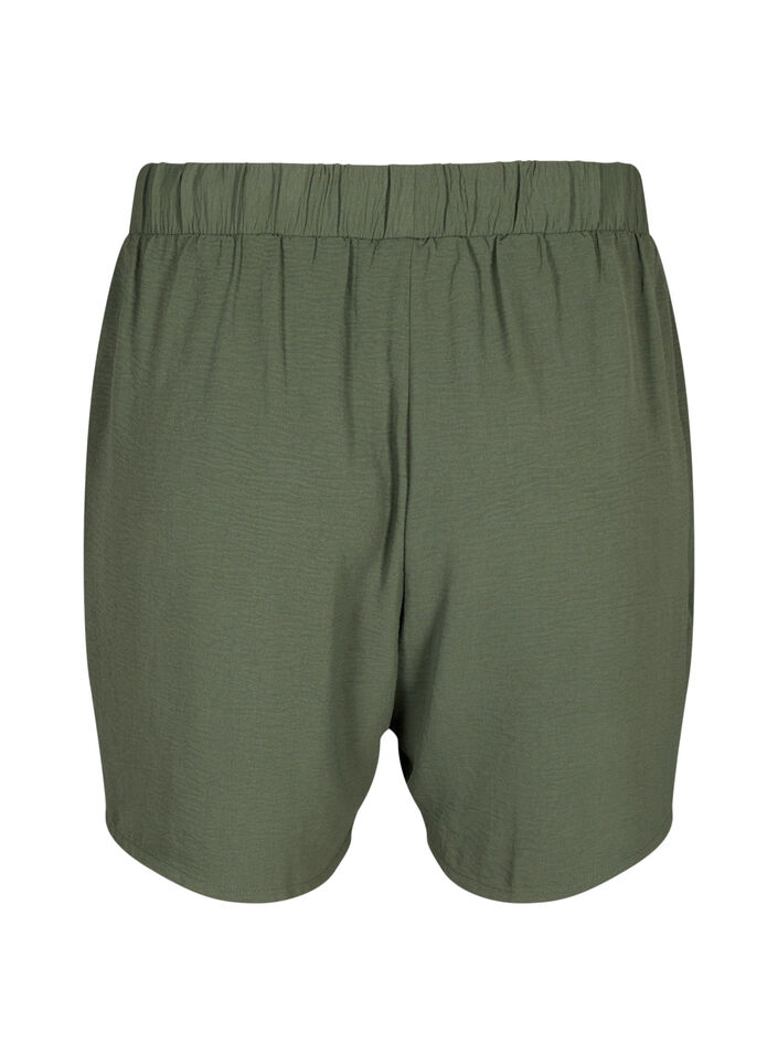 Shorts with pockets and elastic waistband, Green, Packshot image number 1