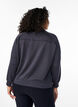 Sporty sweatshirt with high neck and zip, Asphalt, Model image number 1