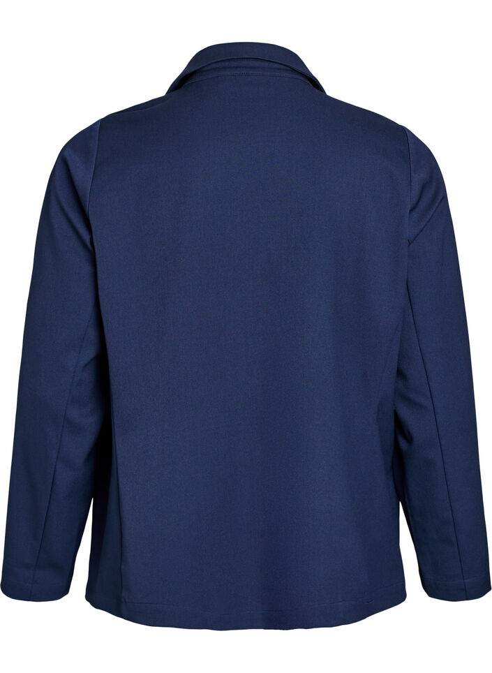Open blazer with pockets, Blue, Packshot image number 1