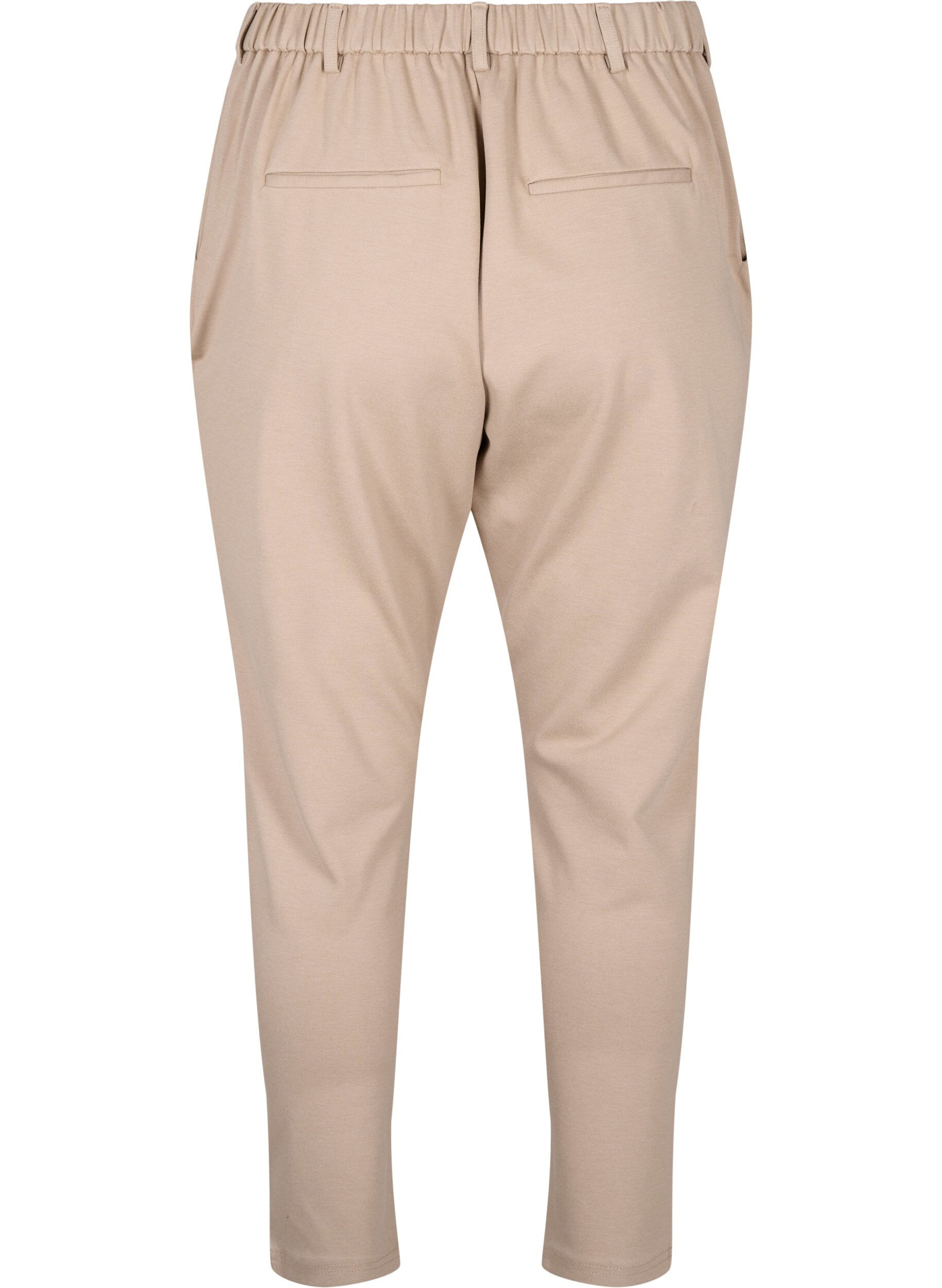 Zizzifashion Cropped Maddison trousers, Beige, Packshot image number 1