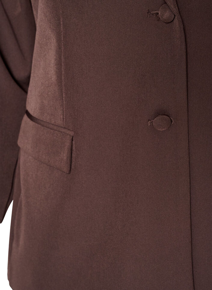 Classic blazer with button fastening, Brown, Packshot image number 2