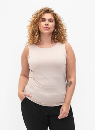 Stretchy reversible top, Silver Gray, Model image number 2