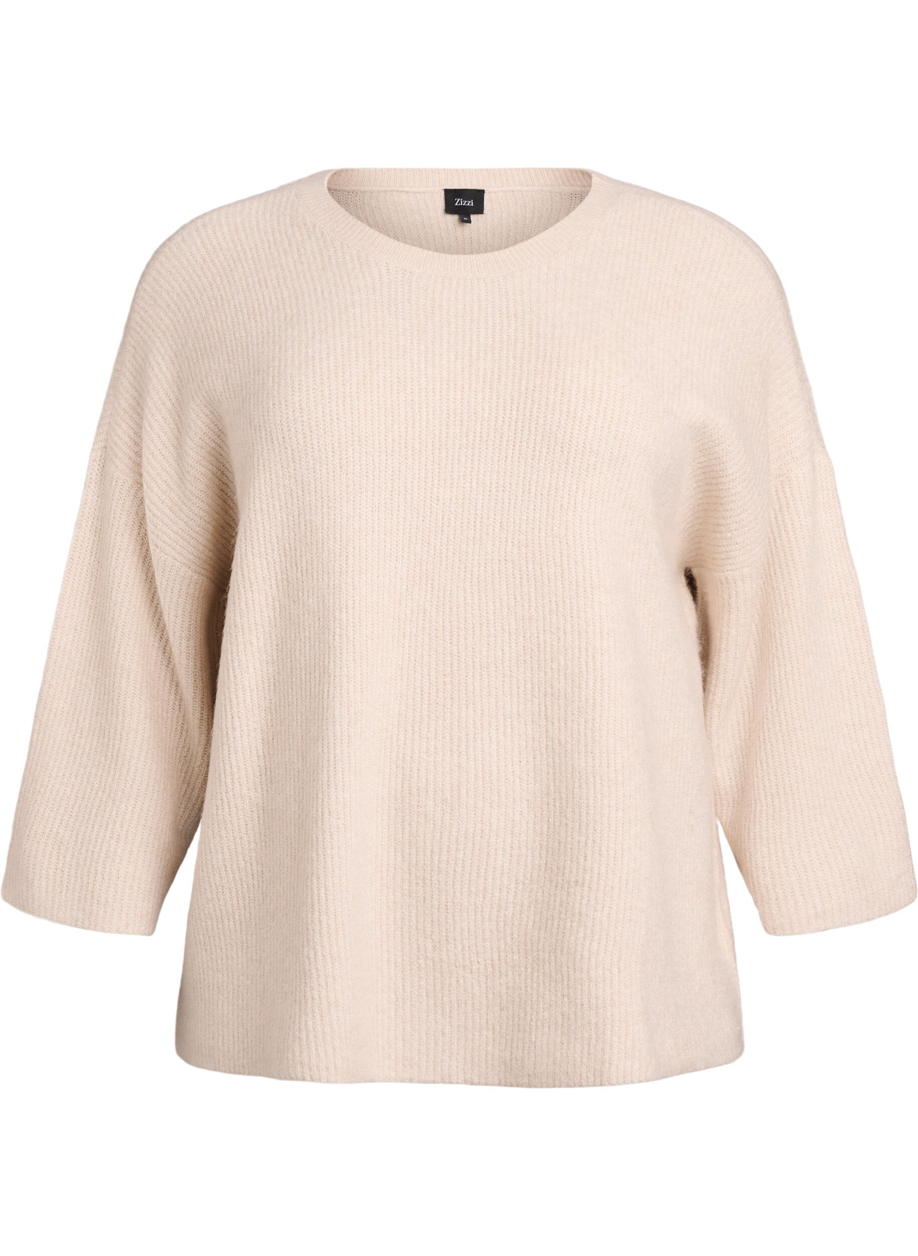 Loose knit with 3/4-sleeves