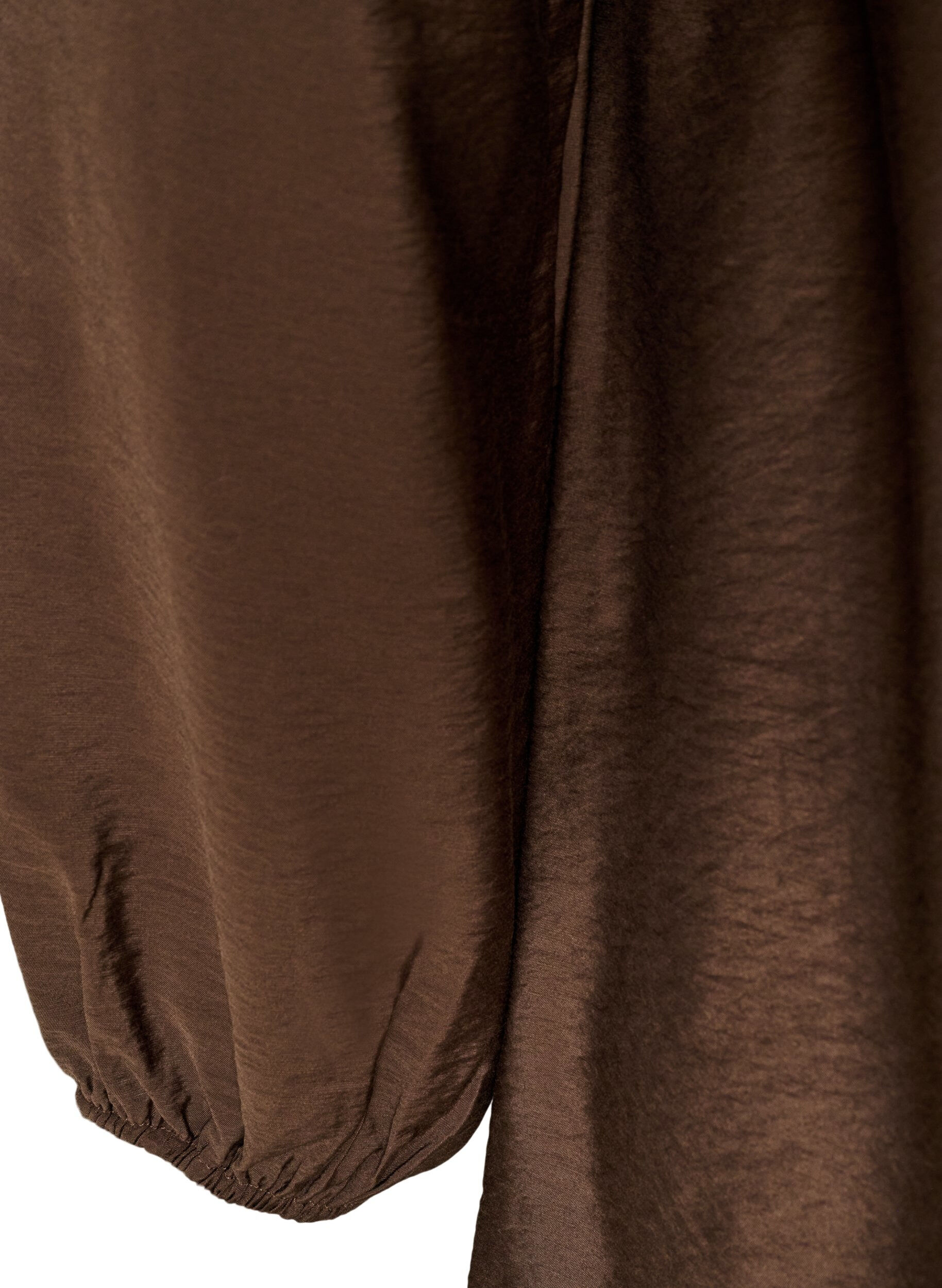 ZizzifashionTunic in viscose with lace detail, Brown, Packshot image number 3