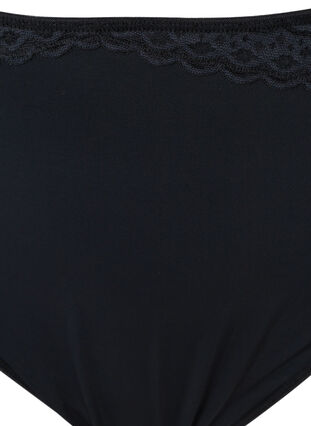 3 pack G-string with lace details, Black, Packshot image number 2