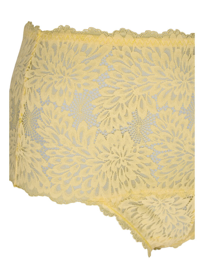 Lace hipster brief with high waist, Pale Banana ASS, Packshot image number 2