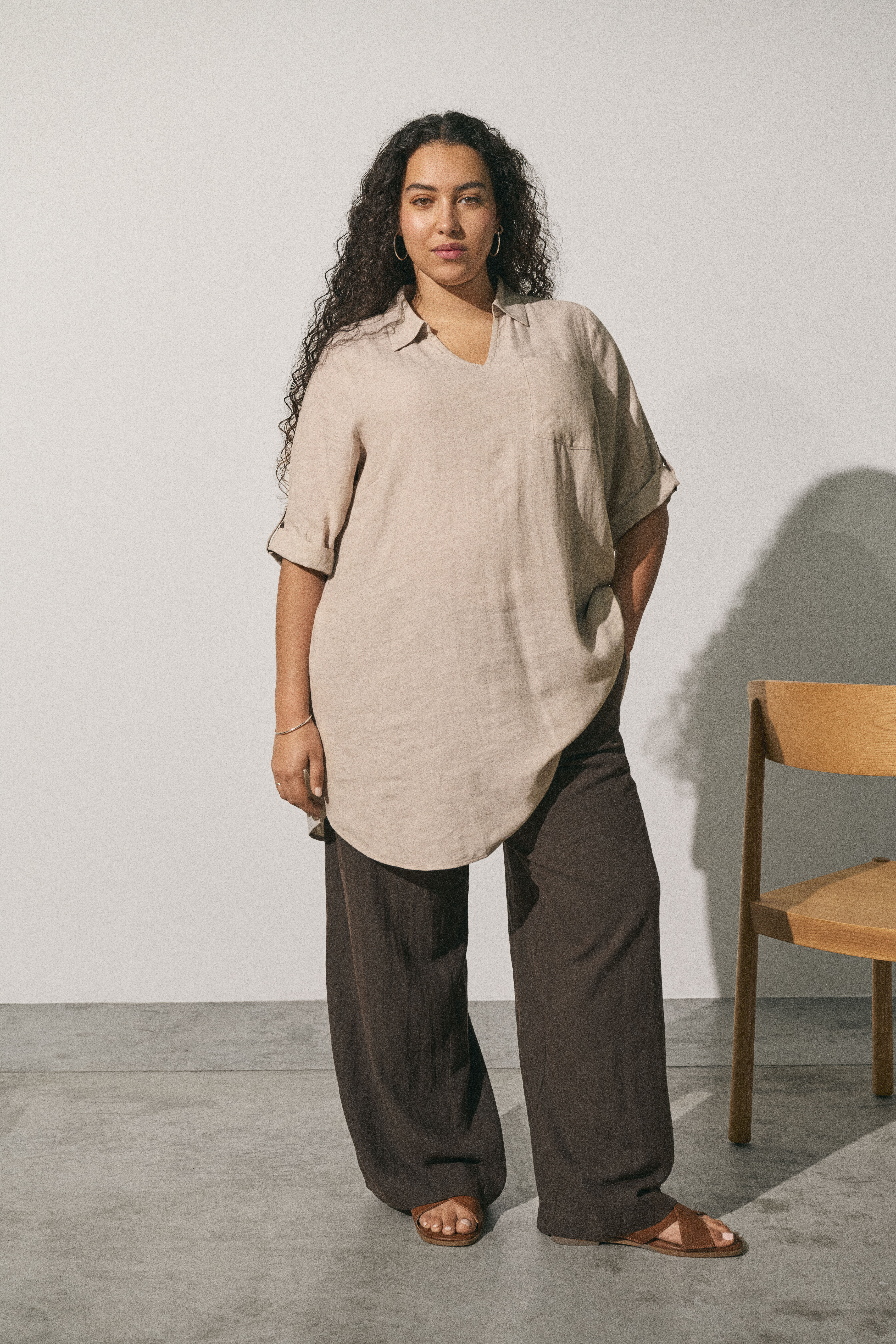 Zizzifashion Linen, , Model