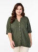 Structured blouse with V-neckline, Thyme, Model image number 0
