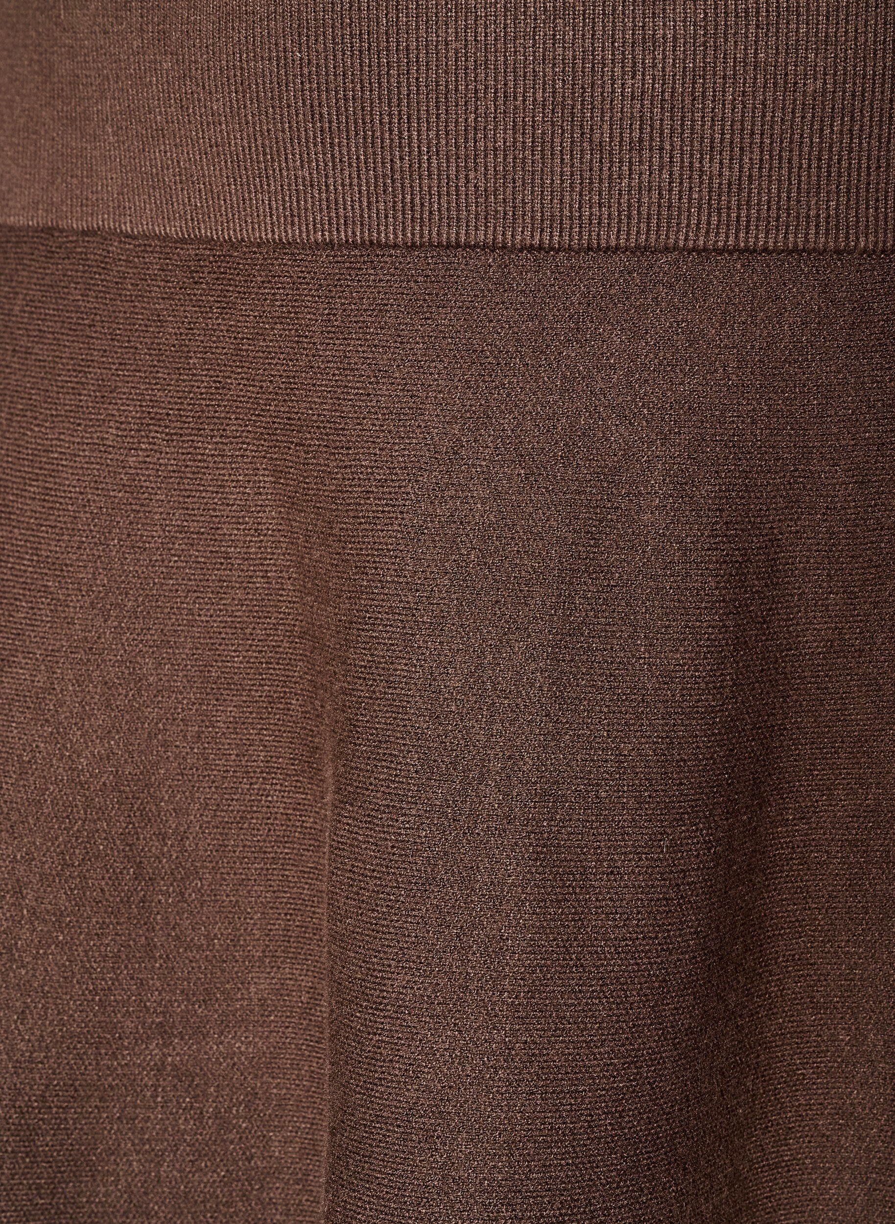 ZizzifashionShort knitted A-line skirt, Brown, Packshot image number 2