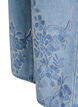 Myra jeans with wide fit and flower details, Light Blue, Packshot image number 3
