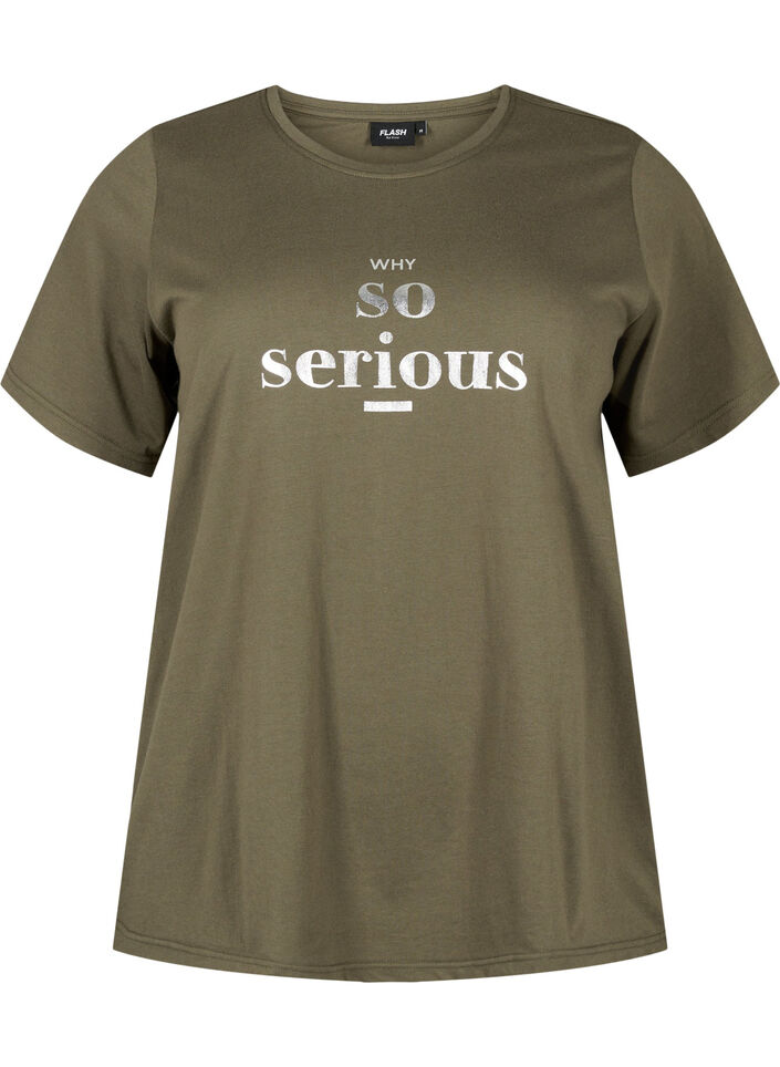 FLASH - T-shirt with motif, Ivy Green, Packshot image number 0