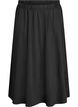 Midi skirt with an elasticated waist, Black, Packshot image number 0