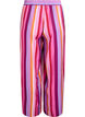 Loose viscose trousers with stripes, Pink, Packshot image number 1
