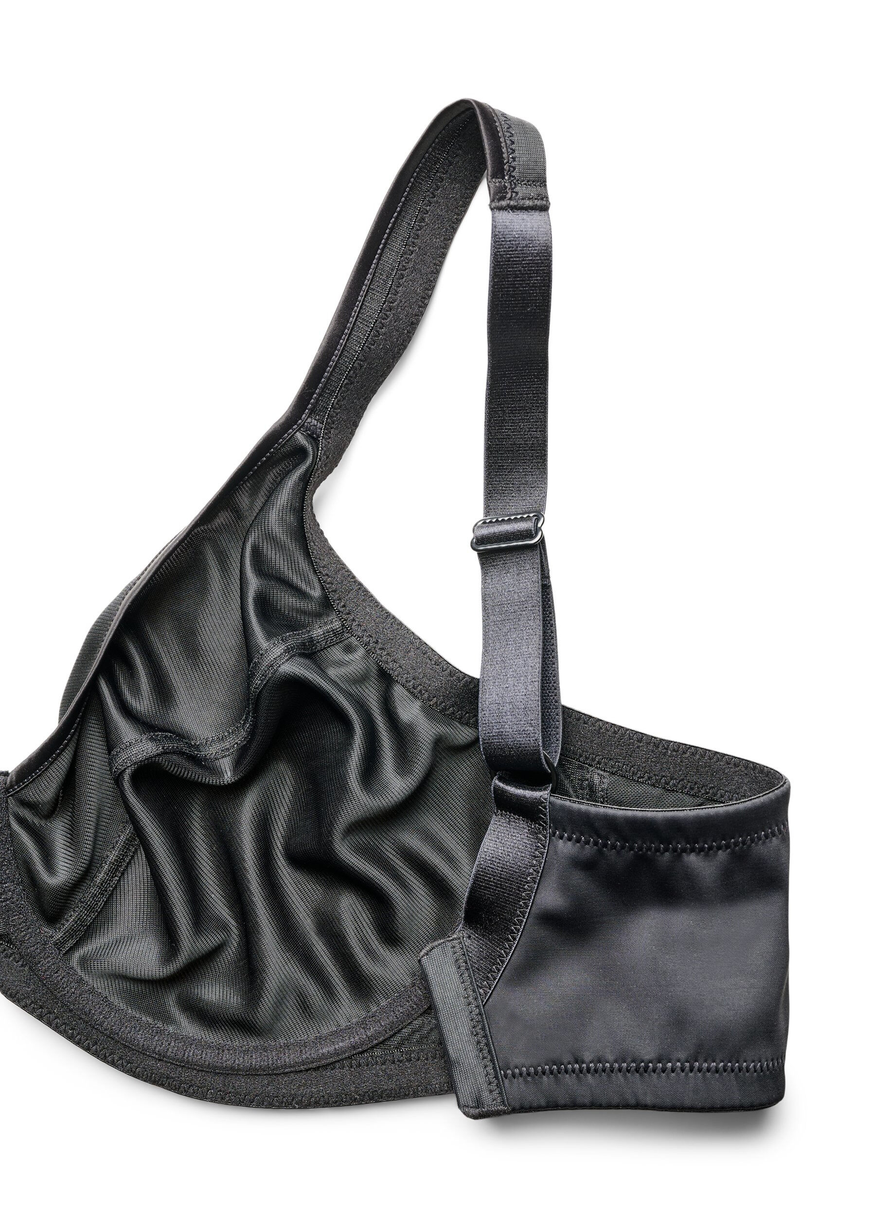 ZizzifashionHigh support bra with moulded cups, Black, Packshot image number 3