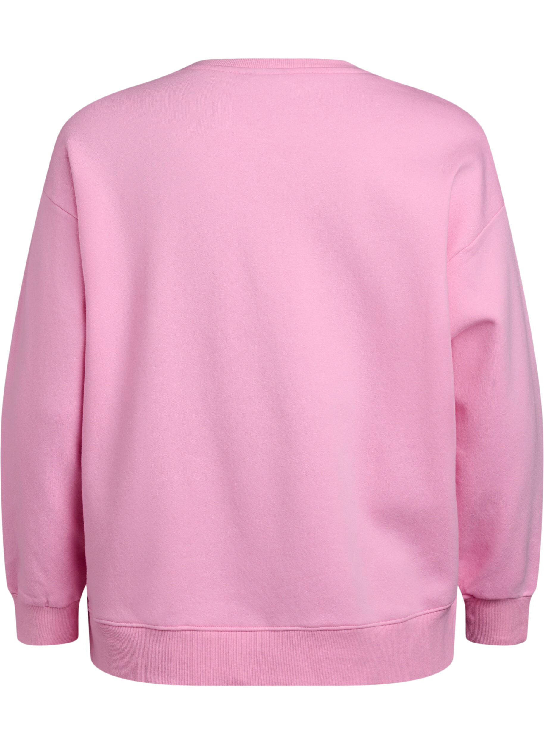 Zizzifashion Sweatshirt with text print, Bubblegum, Packshot image number 1