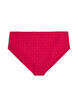 Bikini bottoms with a textured pattern and regular waist, Pink, Packshot image number 1