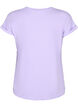 Short sleeved cotton blend t-shirt, Purple, Packshot image number 1