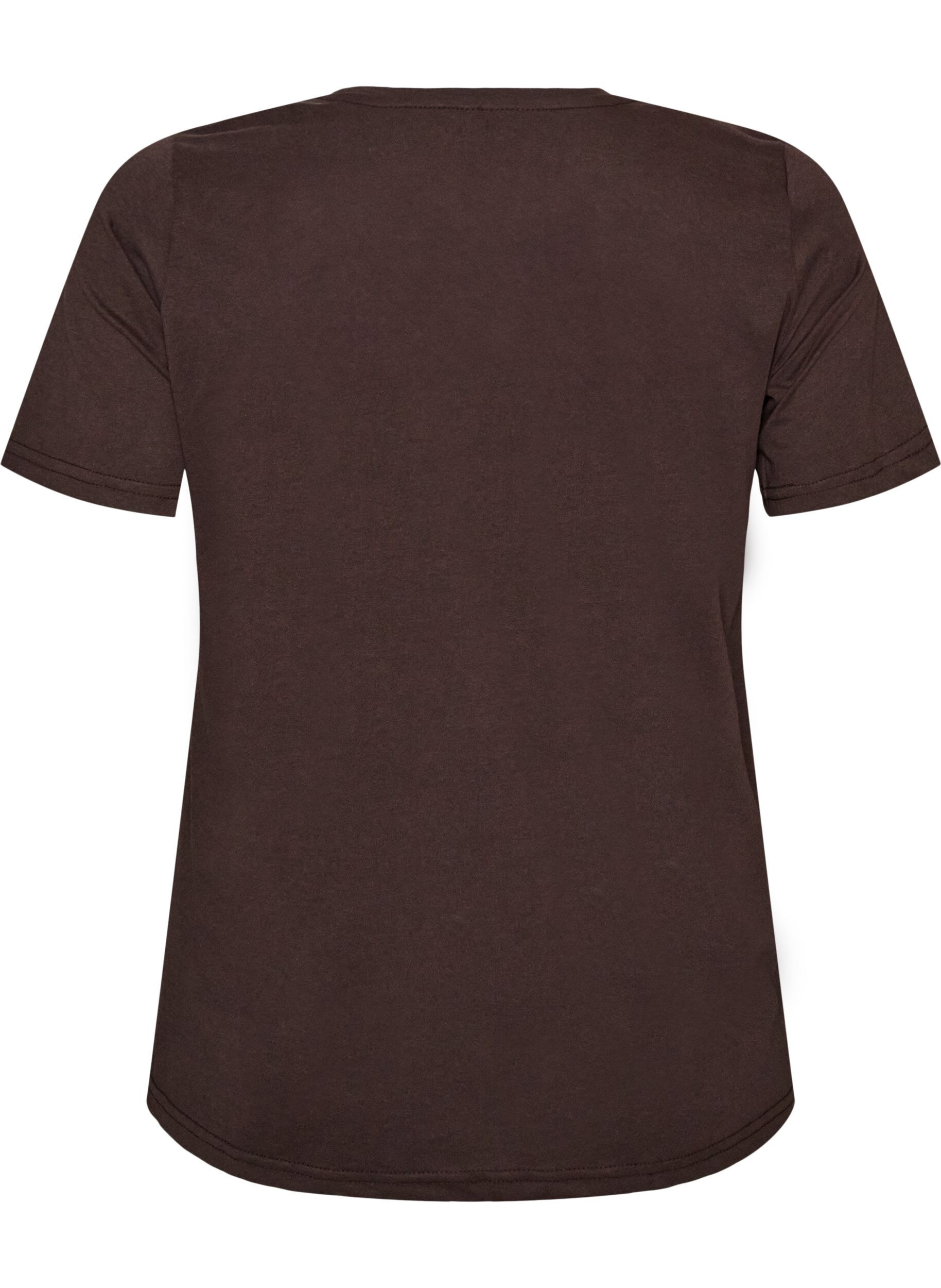 ZizzifashionT-shirt with motif, Brown, Packshot image number 1