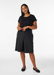 Short sleeved cotton blend t-shirt, Black, Model image number 1