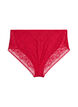 Tai briefs in lace and shiny microfiber, Red, Packshot image number 1