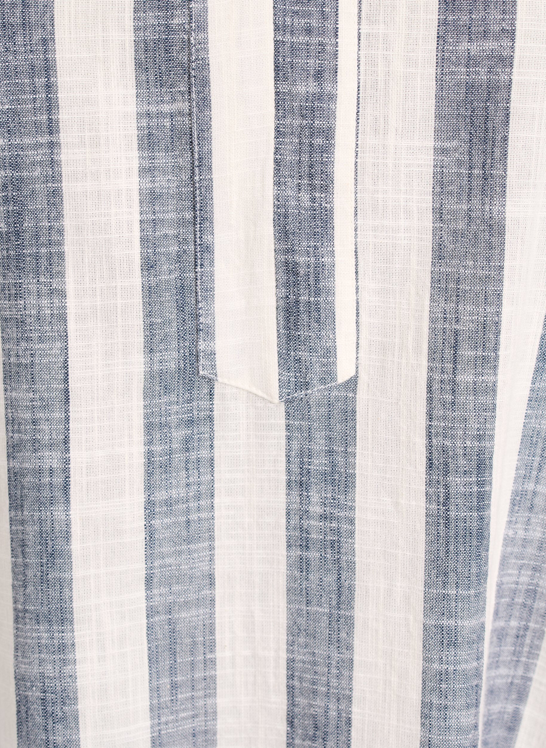 Zizzifashion Cotton tunic with a V-neck, Blue, Packshot image number 2