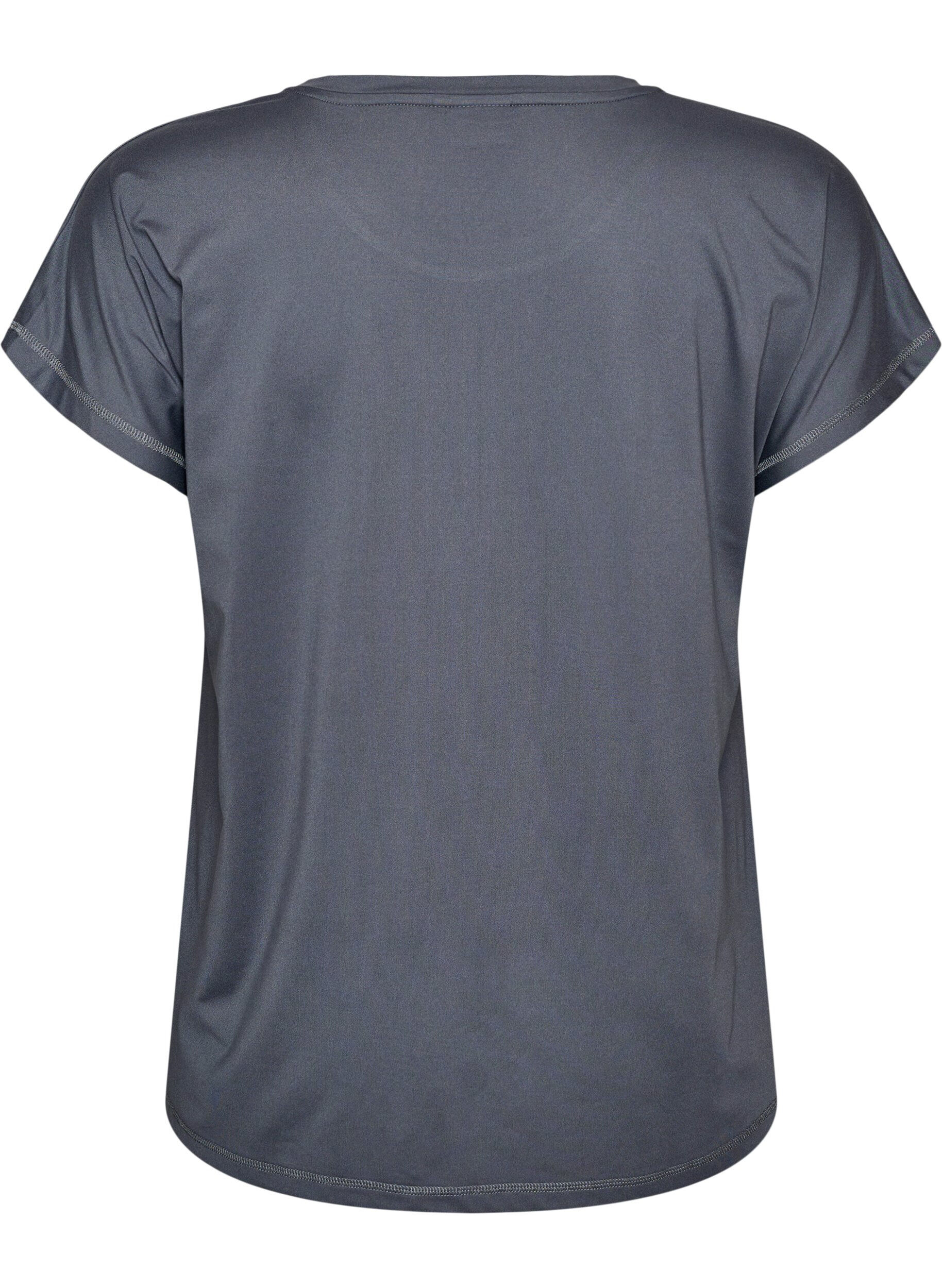 ZizzifashionSolid-coloured training T-shirt, Grey, Packshot image number 1