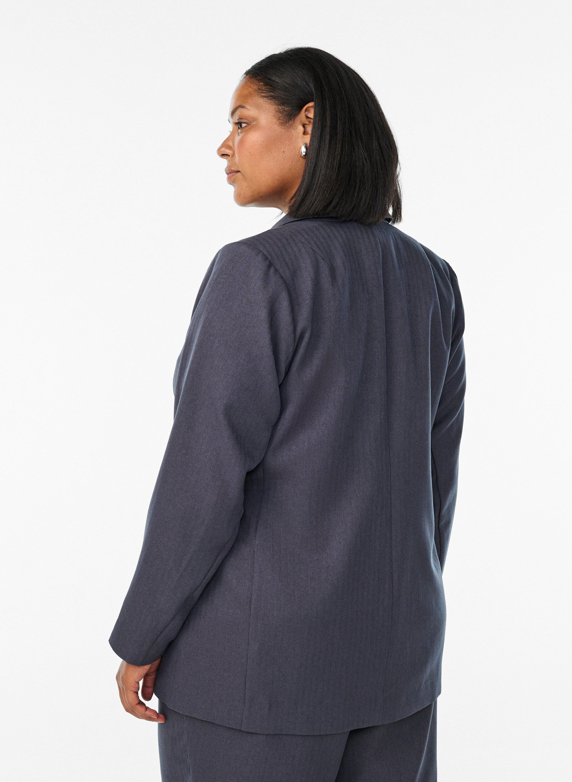 ZizzifashionClassic blazer with pockets, Dark Grey, Model image number 2