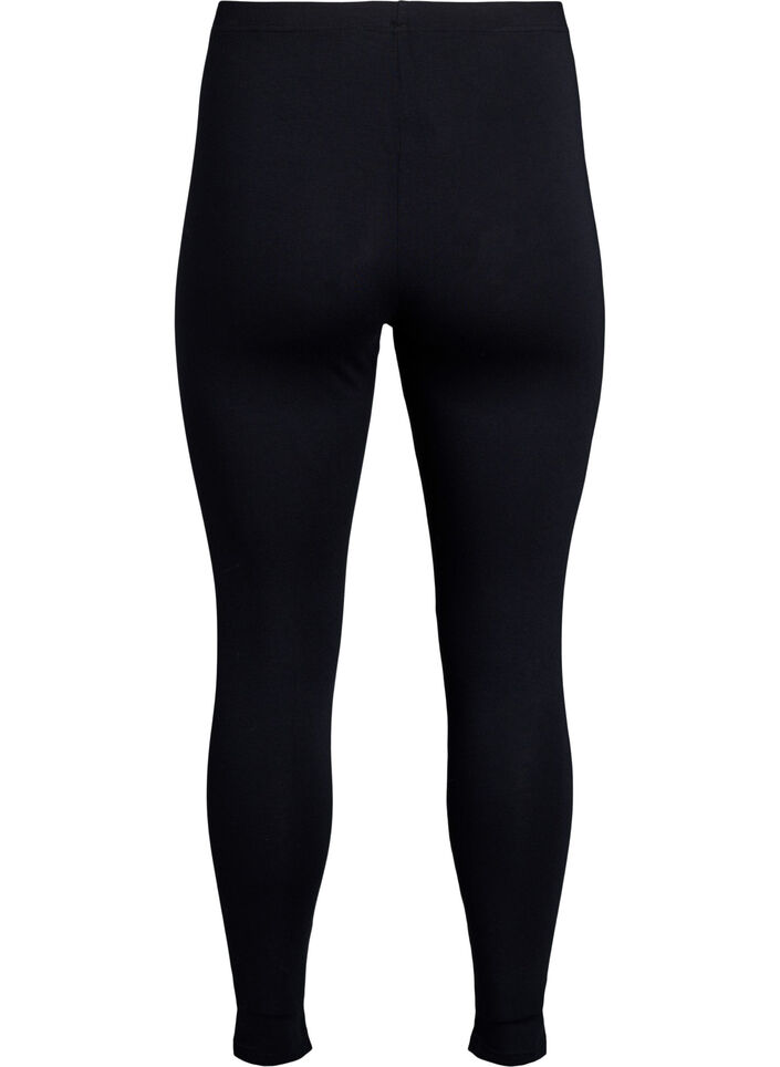 Ankle-length leggings in viscose, Black, Packshot image number 1